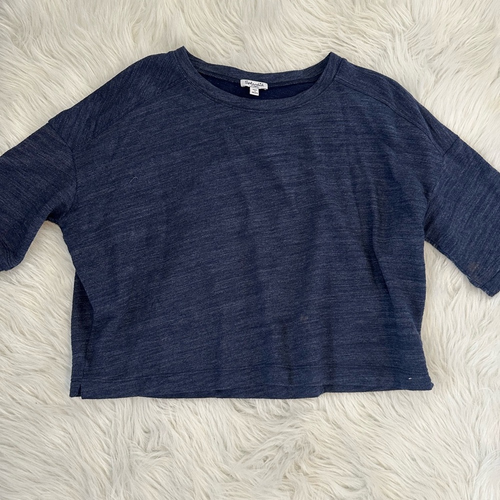 Slendid Navy Blue Women's Crop Top Size X-Small